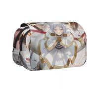 Frieren - Astuccio portapenne con stampa 3D, motivo anime, felce e stelle, per studenti, cancelleria e cosmetici, organizer per ragazzi e ragazze, Tipo 4, 21*7.5*10cm, Astuccio portamatite