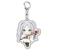 Frieren at the Funeral personaggio dei cartoni animati portachiavi Anime Portachiavi Frieren Fern Stark Anello chiave acrilico Ciondolo carino dei cartoni animati Borsa Accessori Portachiavi