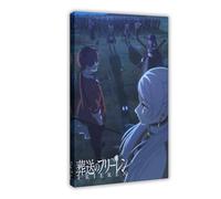 Frieren: Beyond Journey's End Anime 20, poster su tela, decorazione artistica da parete per soggiorno e camera da letto, 50 x 75 cm