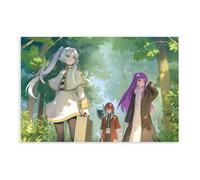 Frieren: Beyond Journey's End Anime 4, poster su tela, decorazione artistica da parete per soggiorno e camera da letto, 50 x 75 cm