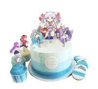 Frieren: Beyond Journey's End Merch,Anime Frieren Compleanno Decorazioni Forniture,Decorazioni Cake Topper, Inserto per torta in acrilico