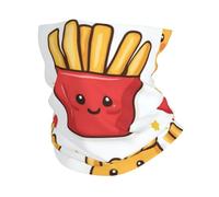 Fries Heart Love 12 Passamontagna Multiuso Protezione del Viso Antivento Sciarpa A Tubo per Outdoor Yoga Uomo 25X50Cm
