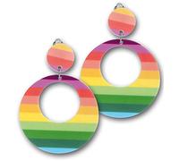 FRIES Orecchini a clip in stile hippie, anni '80