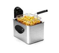 FRIFRI 5828, 3,5 L, 3200 W FRIGGITRICE, capacità 1 kg, Max potenza 3200 W, da 170 °C a 190 °C, Argento