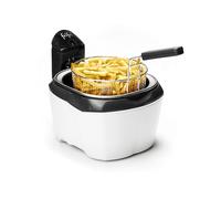 FRIFRI F9182 FRIGGITRICE, capacità 1,2 kg, Max potenza 3200 W, da 70 °C a 190 °C, Bianco, Nero
