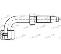 FRIGAIR 58.90038 RACCORDO RECUP. F 90° O'RING SAE - G12 5/8"x3/4"
