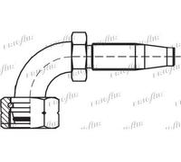 FRIGAIR 58.90063 RACCORDO RECUP. F OGIVAL 90°/24°DIN - G16 7/8" - M30
