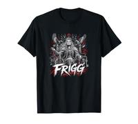 Frigg Dea Norrena Trono Corvi Rune Mitologia vichinga Maglietta