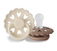FRIGG Fairytale Round Silicone 2-Pack Size 1 ciuccio The Ugly Duckling/The Emperors New Clothes 2 pz