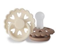 FRIGG Fairytale Round Silicone 2-Pack Size 2 ciuccio The Ugly Duckling/The Emperors New Clothes 2 pz