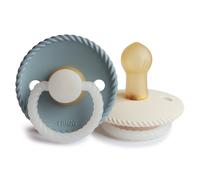FRIGG Rope Night Size 1:0-6 months ciuccio Stone Blue Night/Cream Night 2 pz