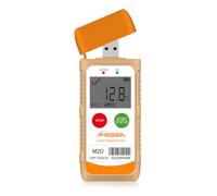 Frigga M2D - Registratore di dati di temperatura riutilizzabile USB, 14400 punti, termometro ad alta precisione Logger PDF CSV (1 confezione)