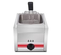 Friggitrice 10L 20L 30L Friggitrice in Acciaio Inossidabile Friggitrice a Gas Commerciale Potenza di Fuoco Regolabile per Patatine Fritte Ciambelle Pesce Cestello e cope