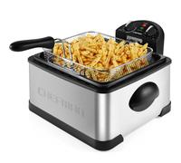 Friggitrice 4.5 Litri Filtro Cestello Formato XL Jumbo Temperatura e Timer