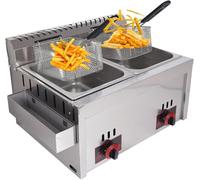 Friggitrice a Gas Commerciale Alta Capacità per Cucina Professionale | Friggitrice a gas - Capacità elevata per cucinare in modo professionale in ristoranti e catering