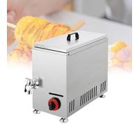 Friggitrice a gas commerciale for hot dog, friggitrice for hot dog con formaggio e mozzarella da 21 litri, attrezzatura for friggere salsicce, for bar, cibo da strada, carretti del cibo