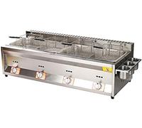 Friggitrice A Gas Di Grande Capacità, Friggitrice A GPL In Acciaio Inossidabile Per Uso Domestico E Commerciale, Potenza Di Fuoco Regolabile, Con Cestelli E Coperchi, Per Patatine, Ciambelle E Pes