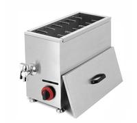 Friggitrice a gas for hot dog coreani for formaggio di mais commerciale a gas GPL da 21 litri, macchina for friggere a gas, friggitrice commerciale da 21 litri con 12 griglie for hot dog,