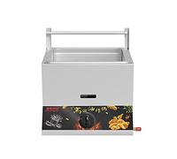 Friggitrice a Gas Grande capacità 11/22 L, Friggitrice GPL in Acciaio Inox per Uso Domestico e Commerciale, Potenza di Fuoco Regolabile, con Cestelli E Coperchi, per Patatine Ciambelle Pesce, Easy C