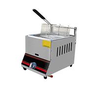 Friggitrice A Gas da 6/12 Litri, Friggitrice Multifunzione A GPL, Potenza di Fuoco Regolabile, Friggitrice A Gas Professionale, Cestello E Coperchio Staccabili in Acciaio Inossidabile