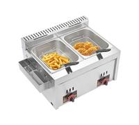 Friggitrice ad alto contenuto di grasso commerciale con cestino per uso della cucina del ristorante