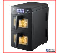 Friggitrice ad Aria 10 Litri Air Fryer Melchioni Family Giulia Doppio Cestello