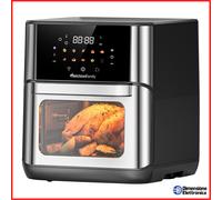 Friggitrice ad Aria 12 Litri Air Fryer Display Melchioni Family Flora no Olio