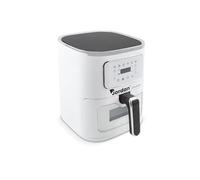 Friggitrice ad Aria 1600W Capacità 7.5L, Friggitrice ad Aria con Vetro Trasparente, Temperatura Regolabile 80-200°C, Timer 60 Minuti, Sicurezza e Basso Consumo Energetico