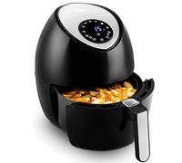 Friggitrice ad Aria 4,5 Litri, Uten Air Fryer a Risparmio Energetico Con 7 Programmi, Ricette PDF, Accessori a Doppio Strato, LED Touch Screen, 1500W, PFOA e BPA Free
