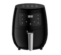 Friggitrice ad Aria 4.8L 1400W, Touch Display, Temperatura 0-200°C, Cestello Antiaderente, Griglia e Ricettario - Ideale per Pollo, Patatine, Pesce, Pizza, Carne e Dolci