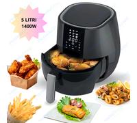 Friggitrice ad Aria 5 Litri 1400W 220V Display Led Touch
