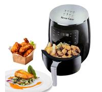 Friggitrice ad Aria 6 Litri 2400W Cesto Antiaderente, Touch Screen LCD