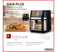Melchioni Family | GAIA PLUS Friggitrice ad Aria con Doppia Resistenza da 8L