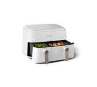 Friggitrice ad aria a doppio cestello Philips NA353/10 3000 Series, 9 L, 2750 W - Bianco