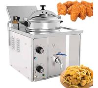 Friggitrice ad aria a pressione elettrica da banco, in acciaio inox 304, controllo della temperatura 50-200°C, ideale per ristoranti e snack