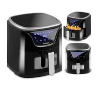 Friggitrice ad aria BD-652 da 5 litri, nera e argento