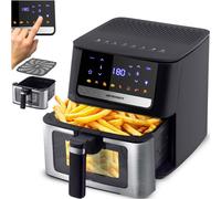 Berdsen Friggitrice ad aria calda XL, 6,5 l, con finestra e touchscreen, 1700 W, 8 programmi, lavabile in lavastoviglie