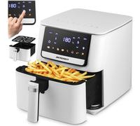 Berdsen Airfryer Friggitrice ad aria calda - 1700 W 6,5 L - Friggitrice - 8 programmi touch screen - Bianco