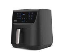 Black+decker bxaf5500e - friggitrice ad aria, senza olio, 99% di grassi in meno, 1800w, capacità 5,5l, touch screen, ampia gamma di ricette, 12 programmi, timer fino a 60 min, fino a 200°c