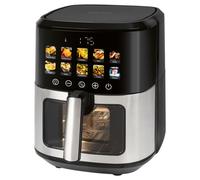 ProfiCook® friggitrice ad aria 6,5L,friggitrice ad olio, air fryer, airfryer, preparazione senza olio né grassi, con display a colori, 9 programmi, 50-200 °C, 1700W, PC FR 1286 H