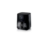 Ariete 4626 Friggitrice ad aria 6L, 1300 W, Capacità 6L, Capacità di cottura 2,5kg, 8 programmi preimpostati, Temperatura fino a 200°, Cestello trasparente per controllo cottura, Nero