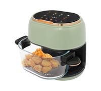 Friggitrice ad aria calda da 4 l, con touchscreen, timer e 8 programmi, contenitore in vetro, facile da pulire, ideale per friggere, cuocere, arrostire
