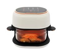 Friggitrice ad aria calda da 4 l, friggitrice ad aria calda con touch screen, friggitrice ad aria calda con cestello per friggere, friggitrice ad aria calda per pasti veloci, per ali di pollo, pesce