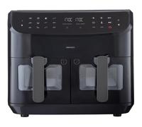 Friggitrice ad Aria Calda - MEDION - P20 XXL Twin - 2600 W - 2 cestelli - 9 programmi - Nera