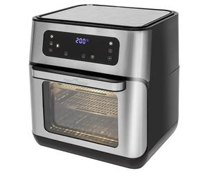 Friggitrice ad aria calda ProfiCook PC-FR 1200 H,Versatile friggitrice ad aria calda per una dieta a basso contenuto di grassi,Funzione disidratatore inclusa,Capacità: circa 11 litri,acciaio inox/nero