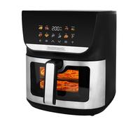 Friggitrice ad aria calda XXL da 8 l, per famiglia, Multi Airfryer & Mini forno da 2000 W con 10 programmi automatici, calore superiore e inferiore DuoHeat, display a colori touchscreen, 80-200 °C, a