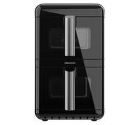 Cecotec Friggitrice ad aria senza olio - Air Fryer 12L Cecofry DuoLevel 12000 Window. 2900 W, 2 serbatoi da 6 L, Sync, 10 menu, temperatura 40-200 ºC, finestra superiore, pannello tattile a colori