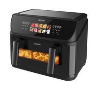 Cecotec Cecofry&grill Duoheat 10000 Friggitrice Ad Aria Doppia Resistenza 10 Litri 2800 W Due Cestelli a Doppia Temperatura