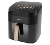 Cecotec Friggitrice ad Aria 6.5 Litri - Air Fryer Cecofry&Grill Smokin' 6500. 2200W, Piastra - Grill, Doppia Resistenza, Affumicatore Integrato, Temperatura Regolabile 40-200°C, 10 Menu