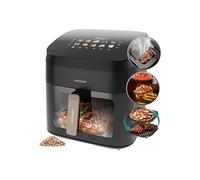 Cecotec Friggitrice ad Aria 8.5 Litri - Air Fryer Cecofry&Grill Smokin' 8500. 2200W, Piastra - Grill, Doppia Resistenza, Affumicatore IntegratoTemperatura Regolabile 40-200°C, 10 Menu